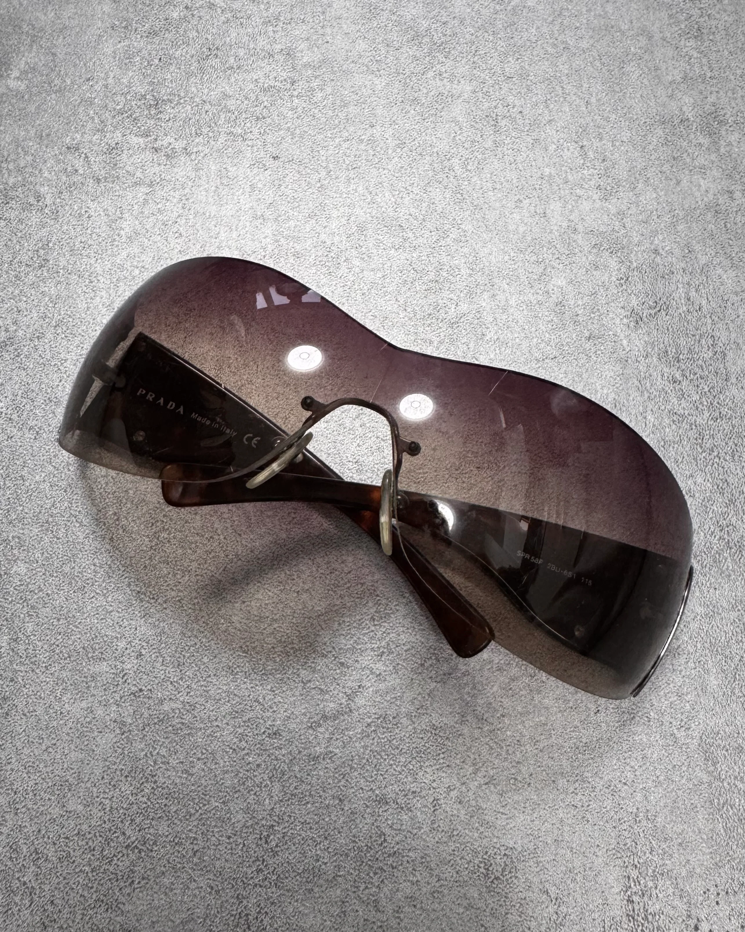 2000s Prada Google Tribal Sunglasses - Image 2