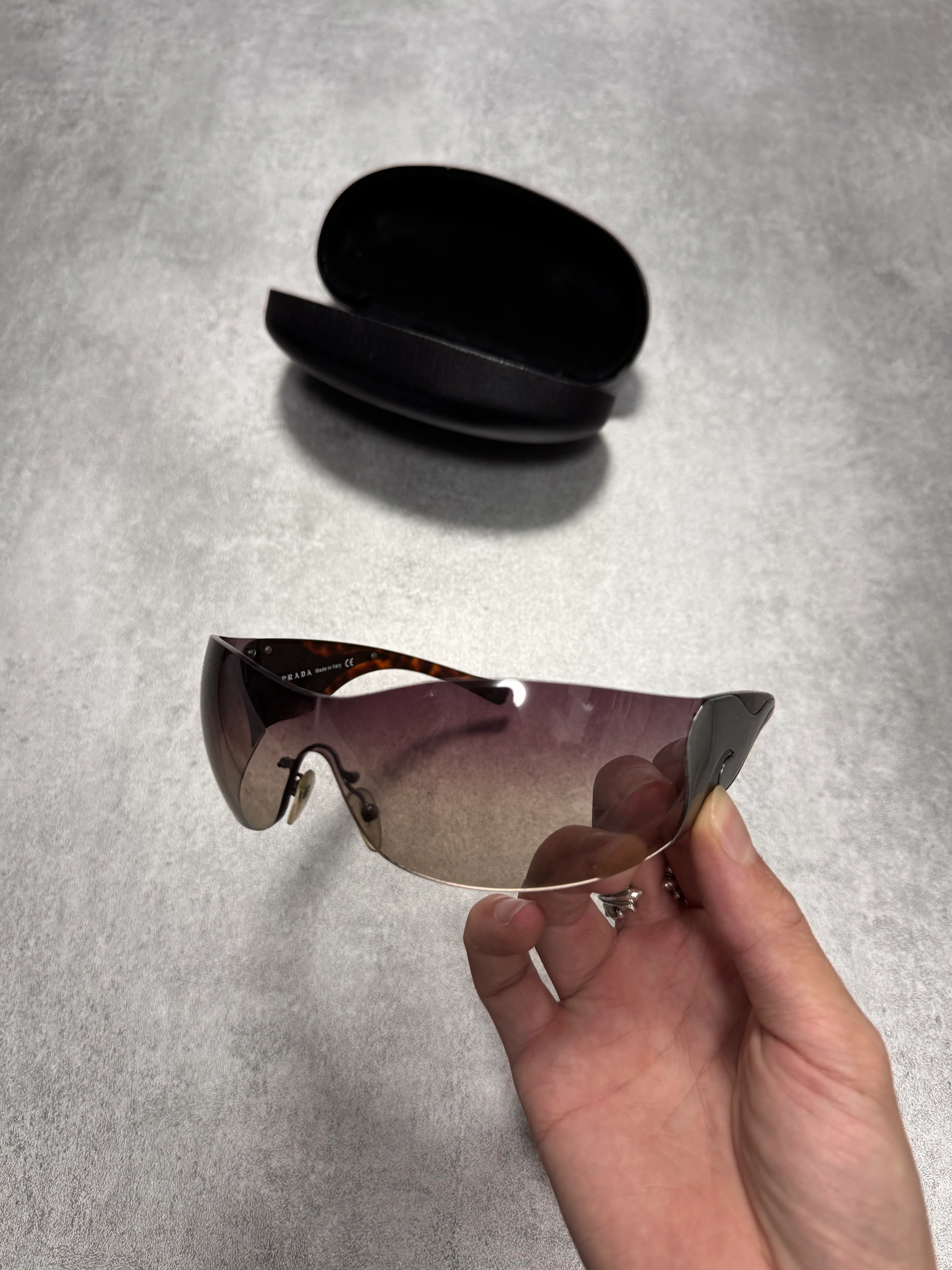 2000s Prada Google Tribal Sunglasses - Image 3