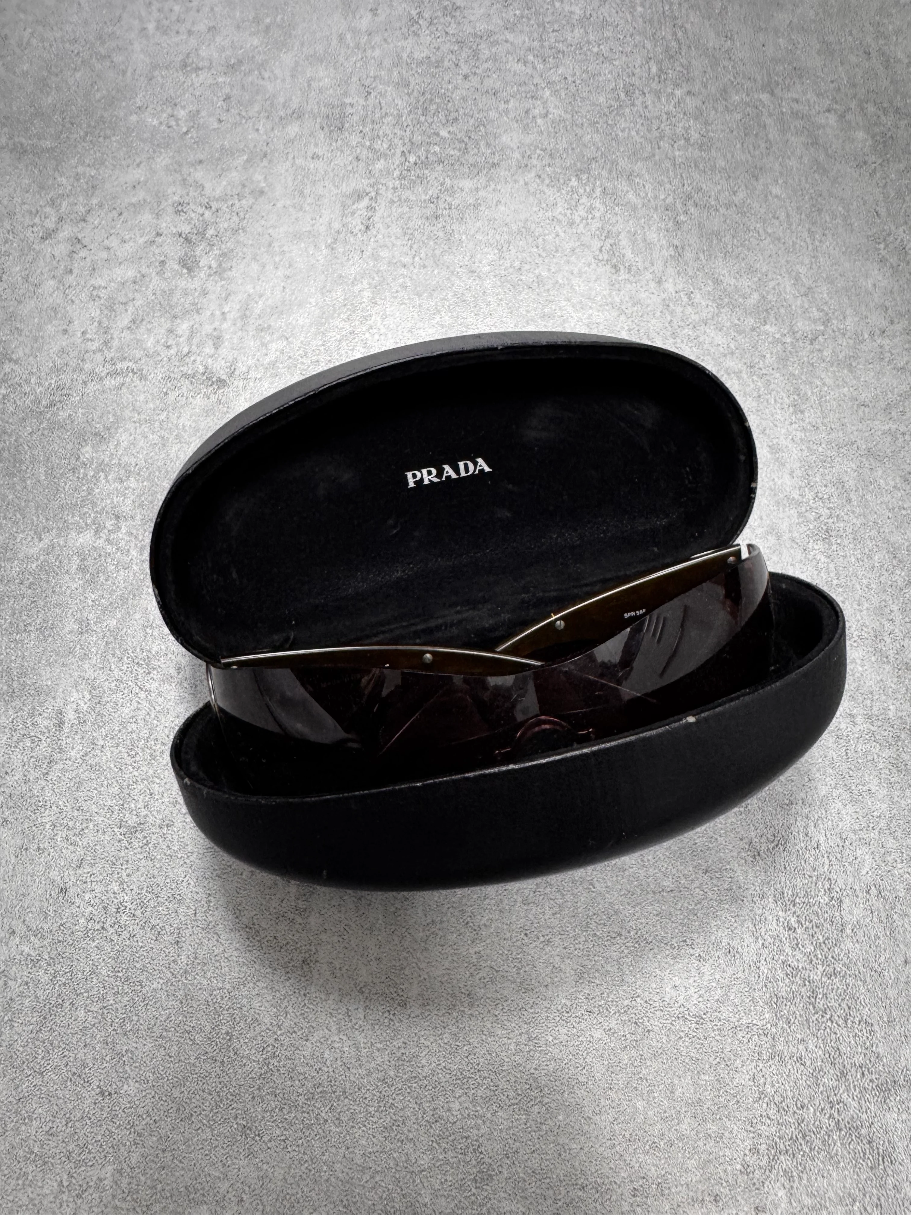 2000s Prada Google Tribal Sunglasses - Image 7