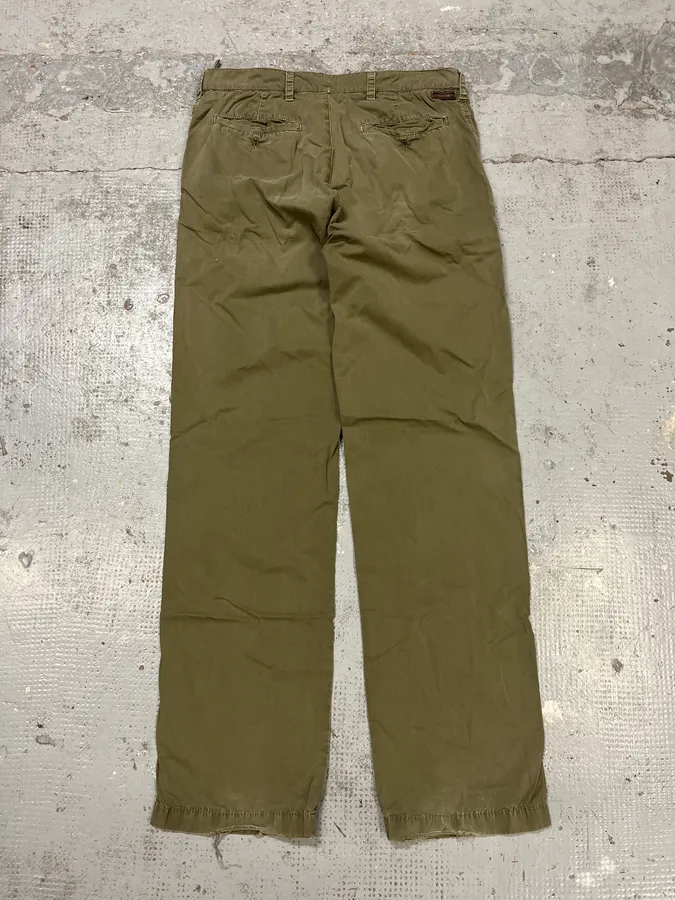 2000s Prada Green Military Pants - Image 8