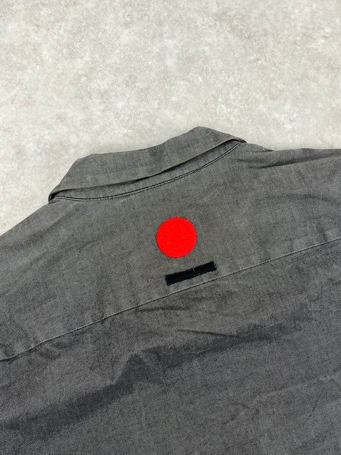 2000s Prada Grey Cotton Zip Up Light Jacket - Image 7