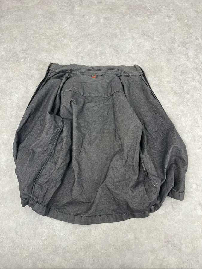 2000s Prada Grey Cotton Zip Up Light Jacket - Image 8