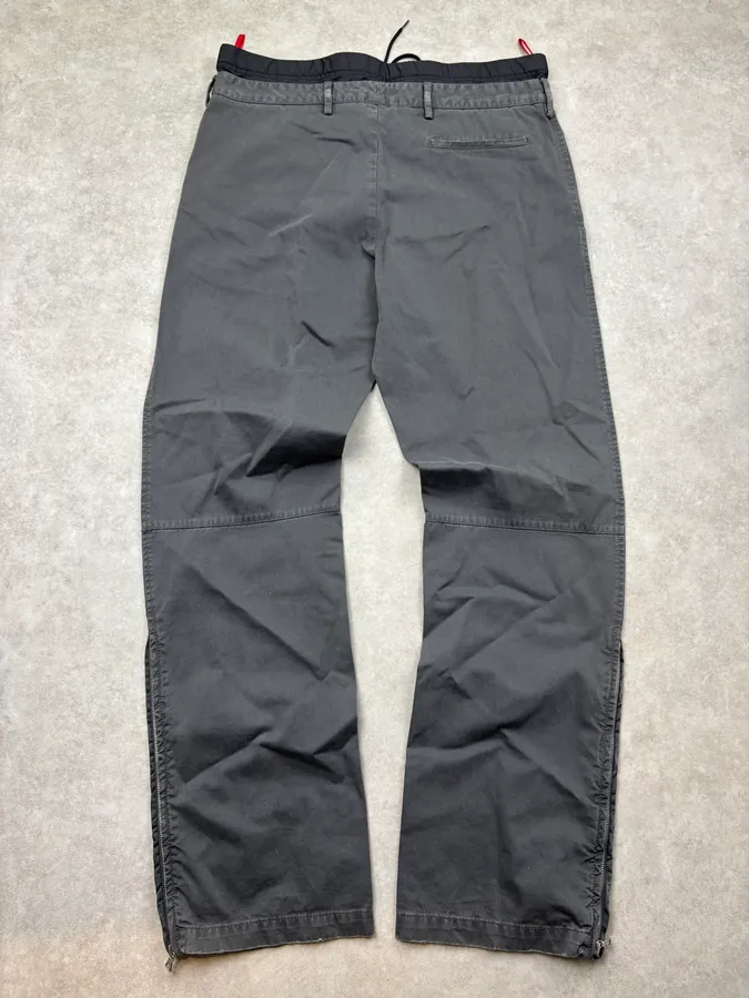 2000s Prada Grey Cozy Pants - Image 6