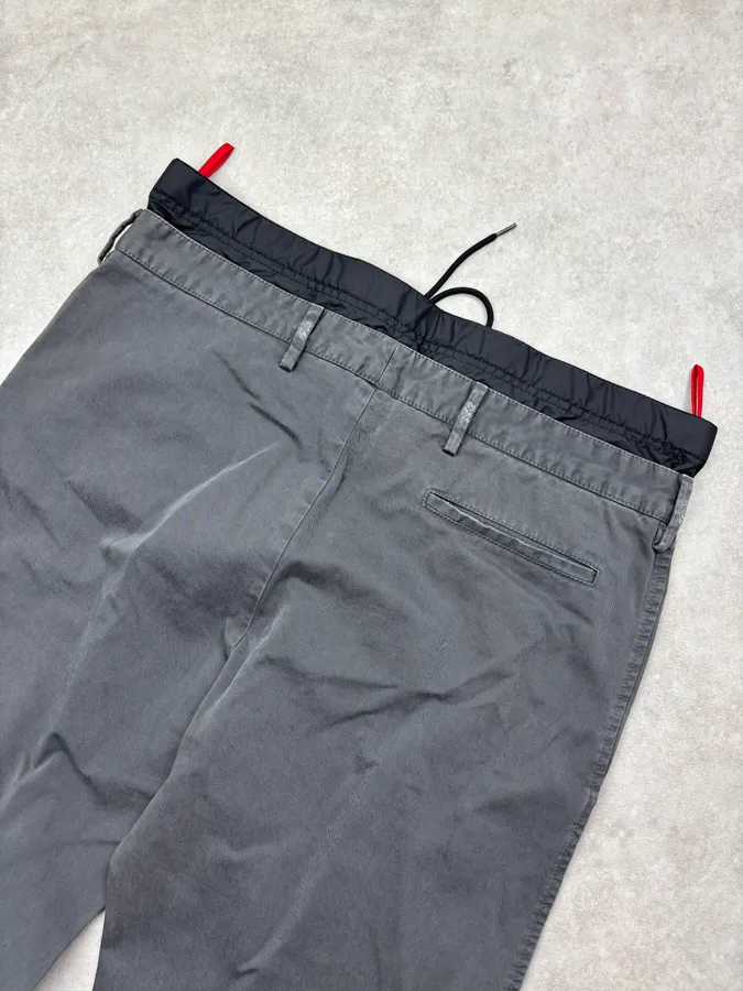 2000s Prada Grey Cozy Pants - Image 7