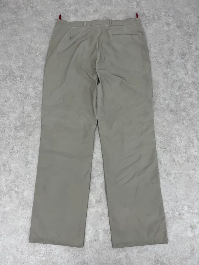 2000s Prada Grey Cozy Straight Pants - Image 8
