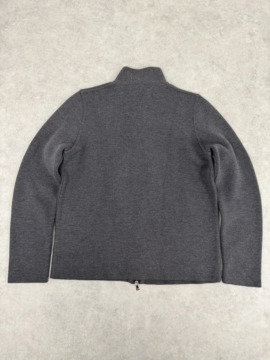 2000s Prada Grey Japan Zip-Up Jacket - Image 2