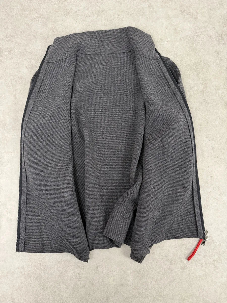2000s Prada Grey Japan Zip-Up Jacket - Image 7