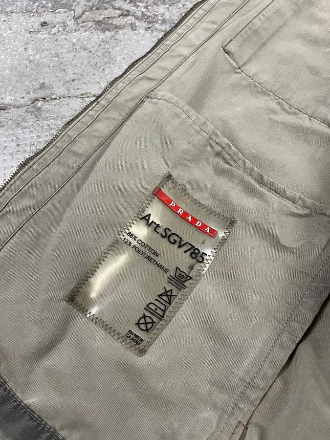 2000s Prada Grey Linea Rossa Jacket - Image 12