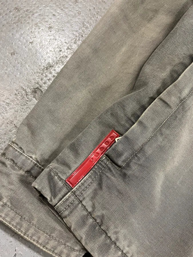 2000s Prada Grey Linea Rossa Jacket - Image 4