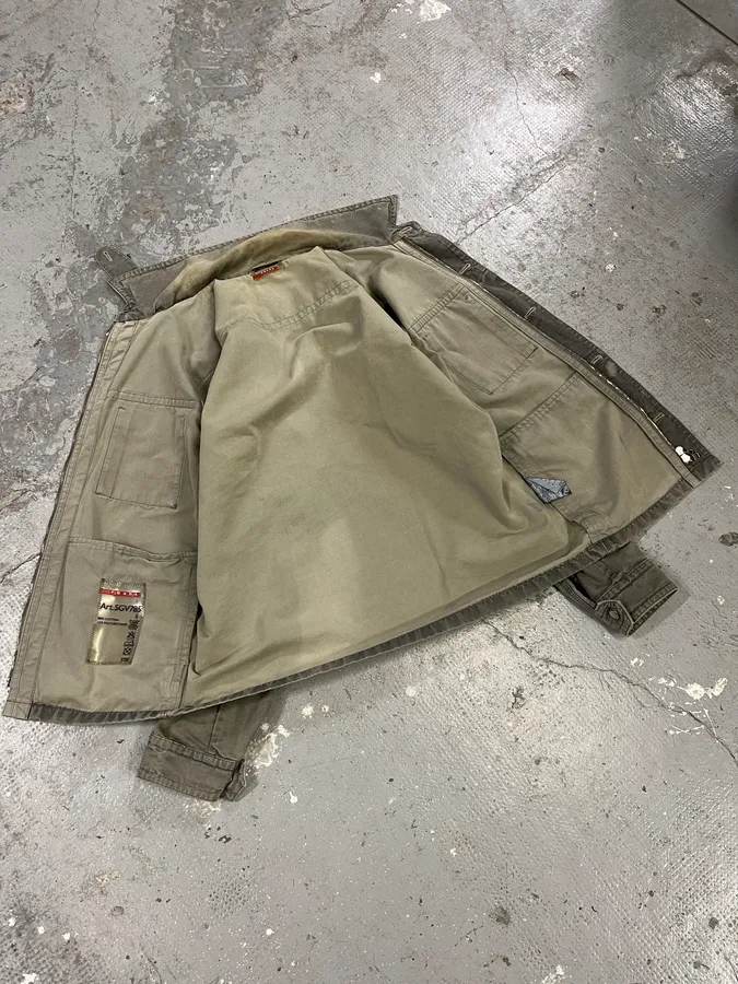2000s Prada Grey Linea Rossa Jacket - Image 5