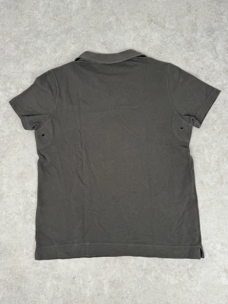 2000s Prada Grey & Red Contrast Collar Polo - Image 7