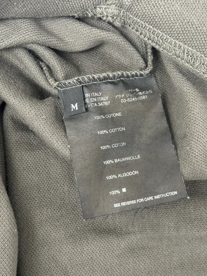 2000s Prada Grey & Red Contrast Collar Polo - Image 9