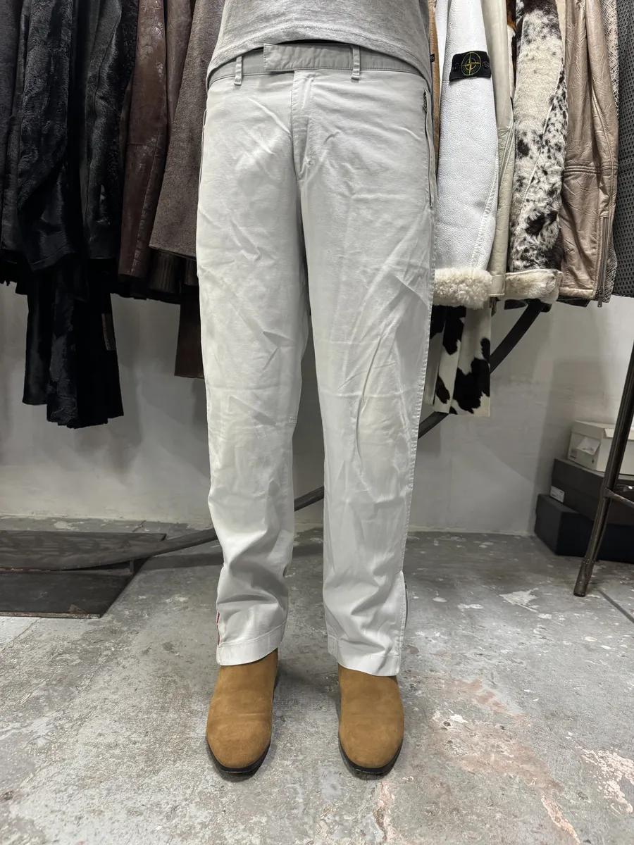 2000s Prada Grey Tactical Sport Linea Rossa Pants - Image 5