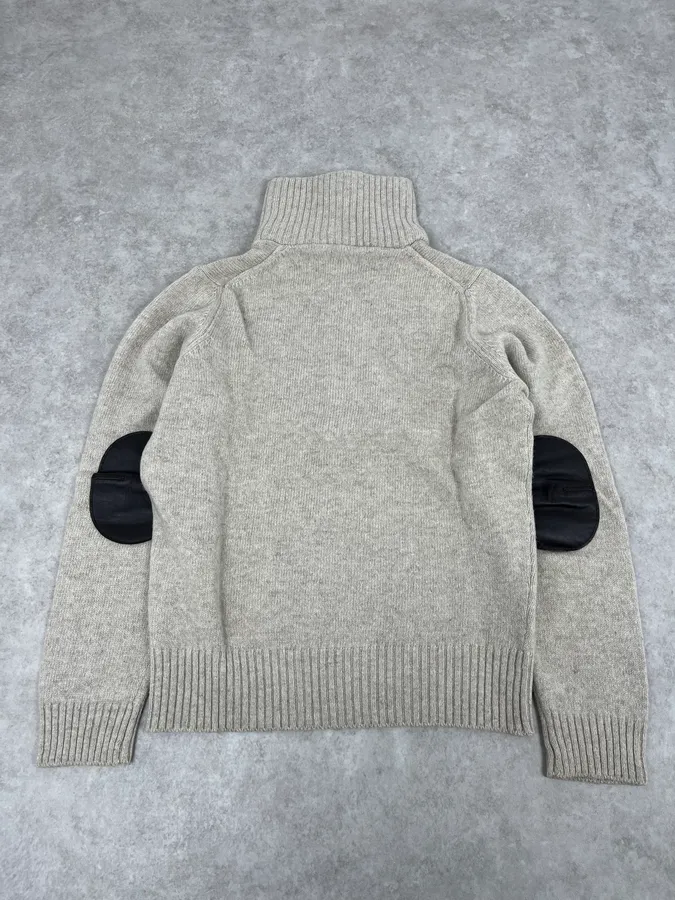 2000s Prada Grey Wool Zip-Up Sweater - Image 8