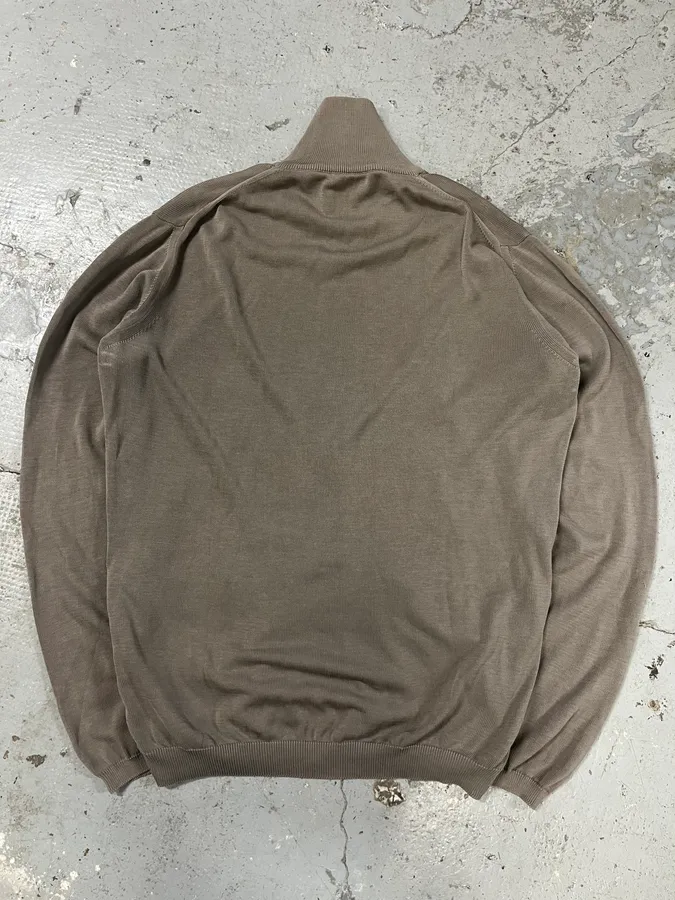 2000s Prada Grey Zip-up Sweater - Image 6