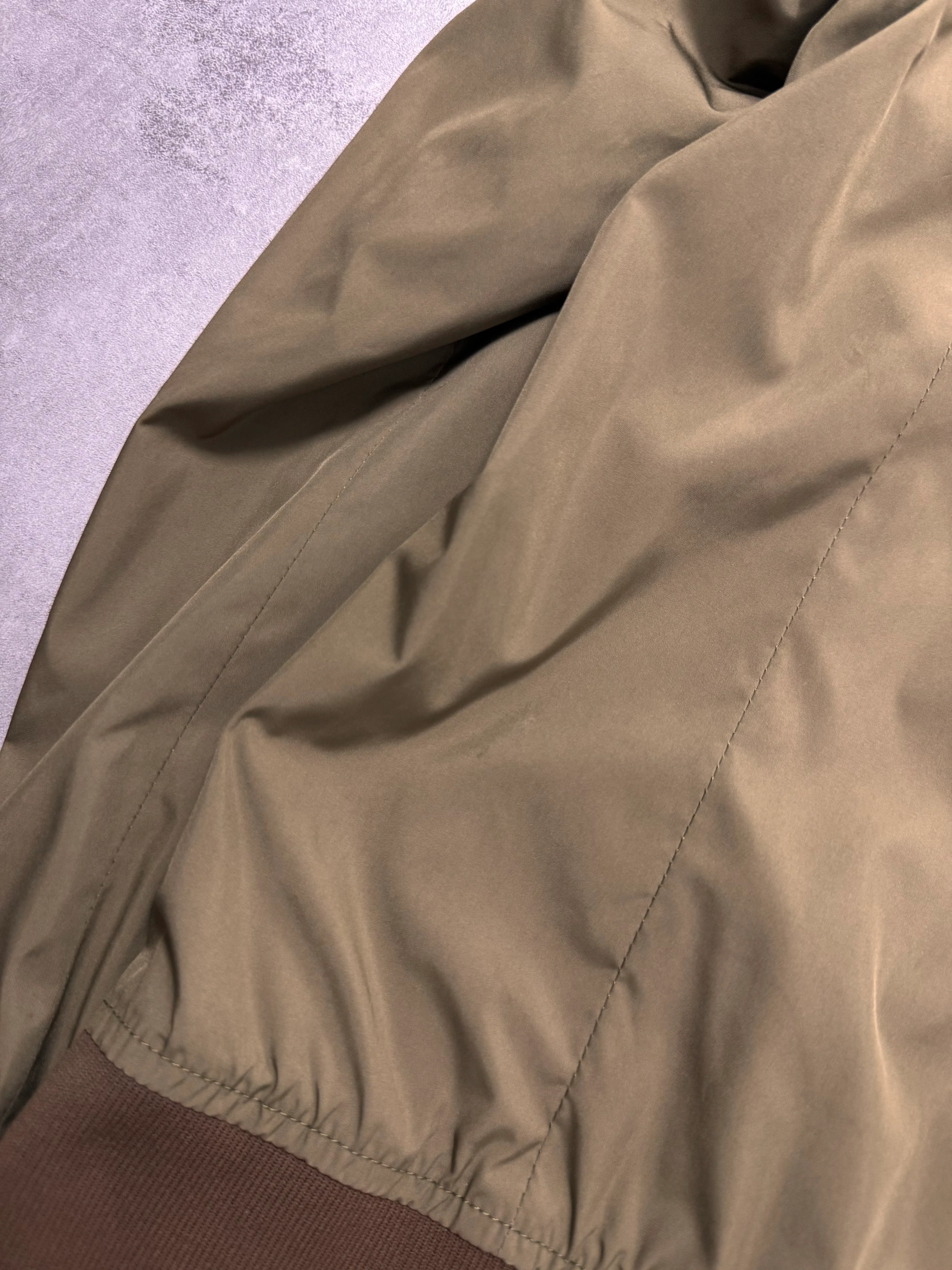 2000s Prada High Neck Khaki Nylon Jacket - Image 9