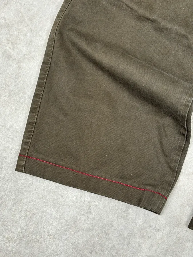 2000s Prada Khaki Green Cozy Pants - Image 11