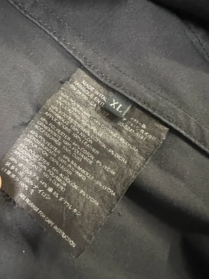 2000s Prada Light Minimalistic Black Navy Buttoned Jacket - Image 7