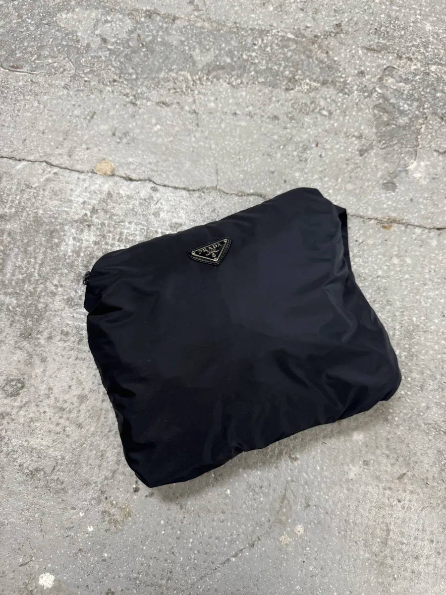 2000s Prada Light Tactical Convertible Bag Obscure Jacket - Image 2