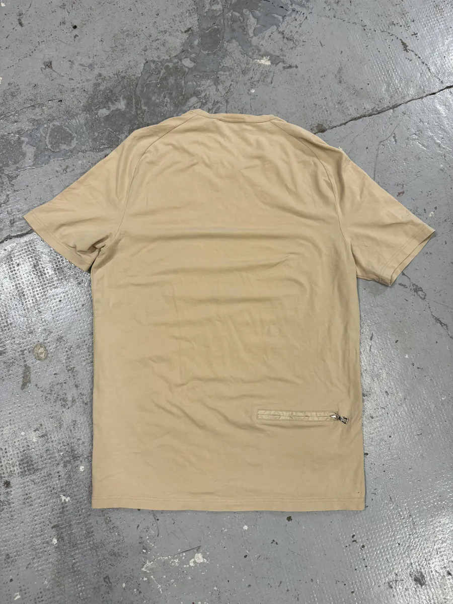 2000s Prada Linea Rossa Beige Linea Rossa T-Shirt - Image 2