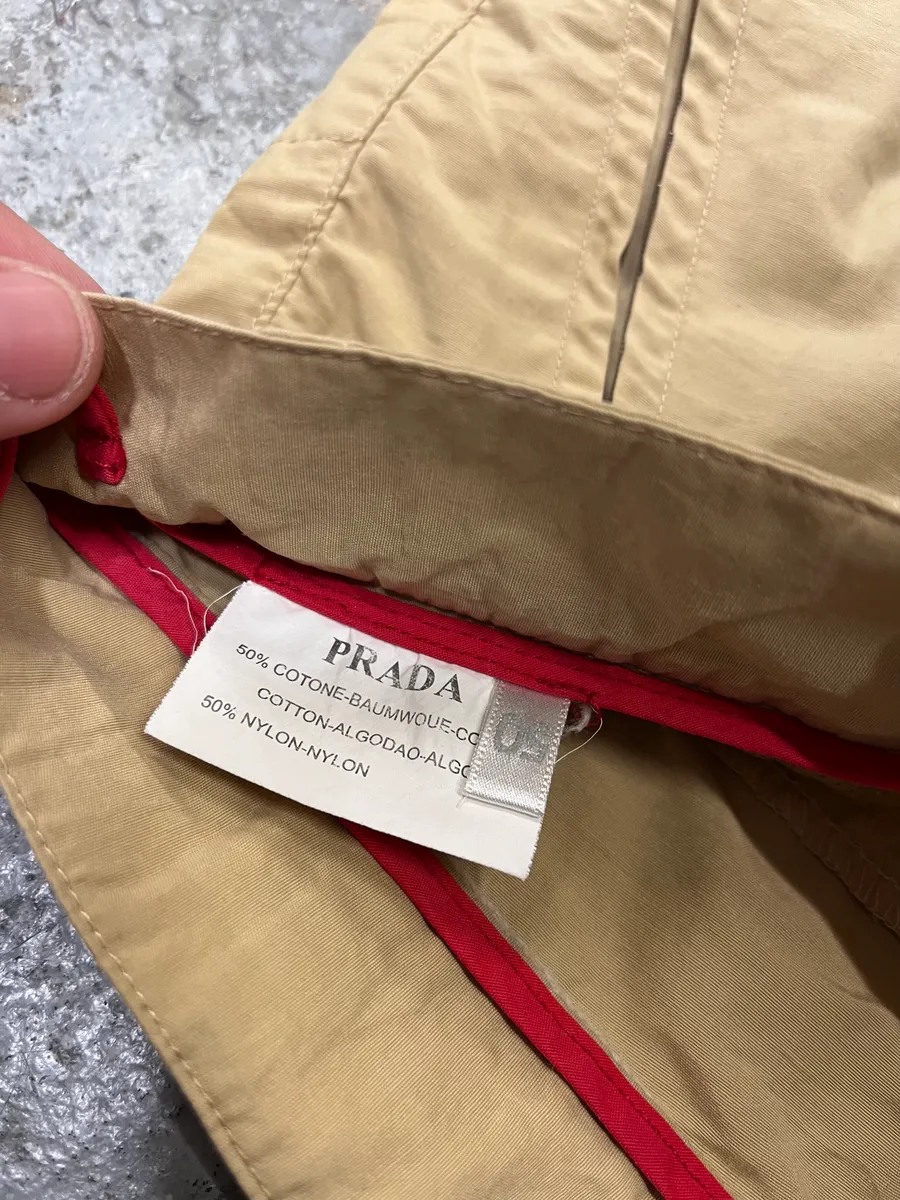 2000s Prada Linea Rossa Beige Utility Cargo Pants - Image 10