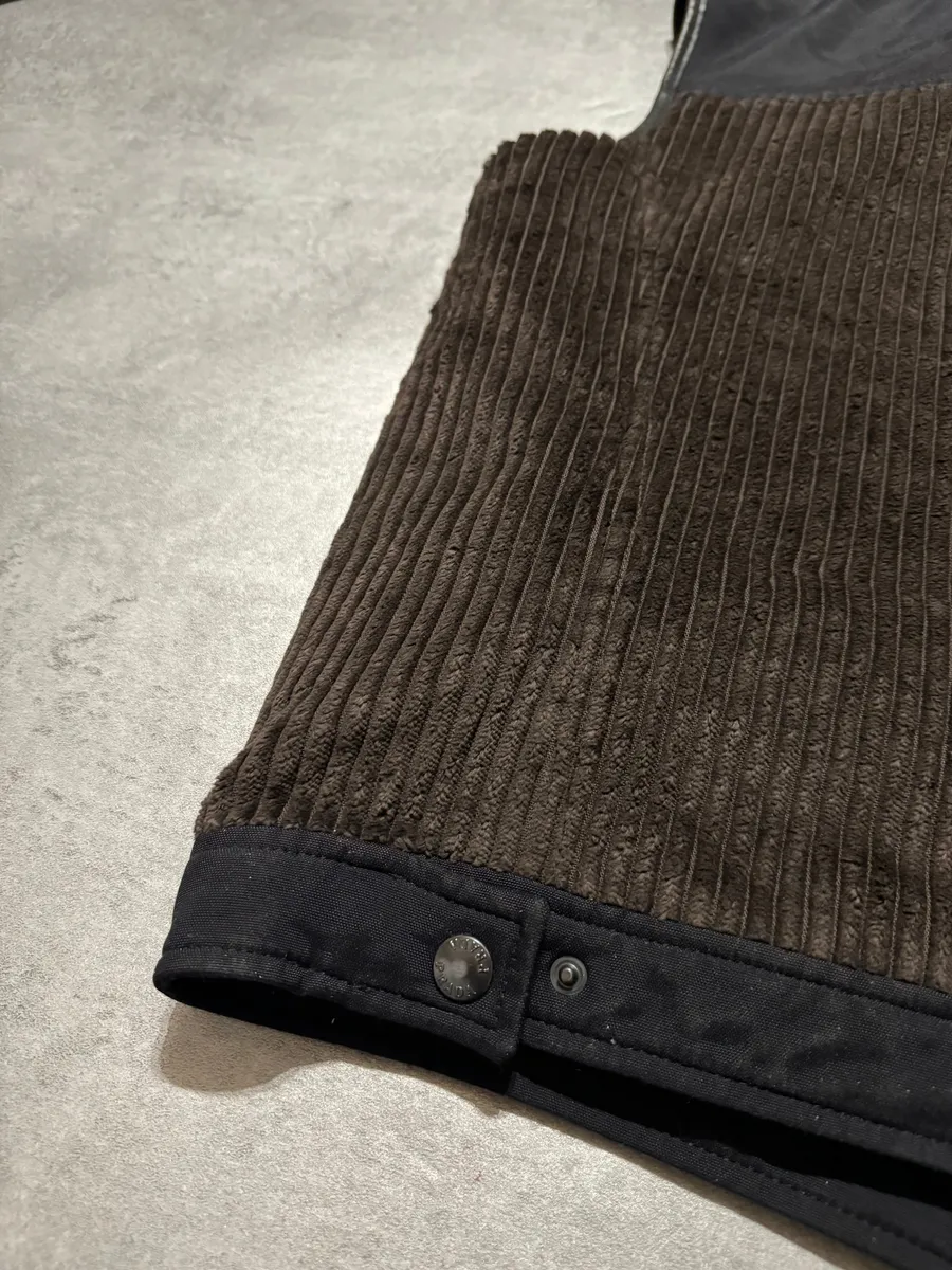 2000s Prada Linea Rossa Black & Brown Velvet-Nylon Vest - Image 5