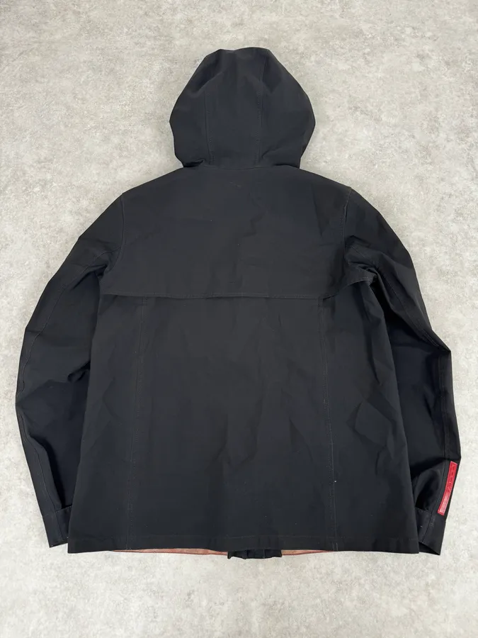 2000s Prada Linea Rossa Black Gore-Tex Windbreaker Jacket - Image 4