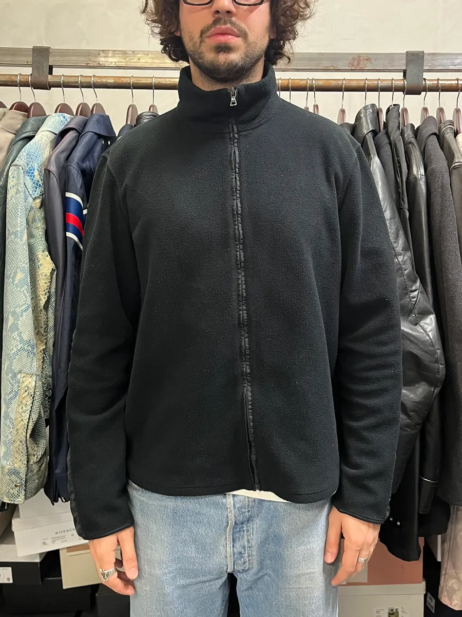 2000s Prada Linea Rossa Black Padded Zip-up Fleece - Image 2