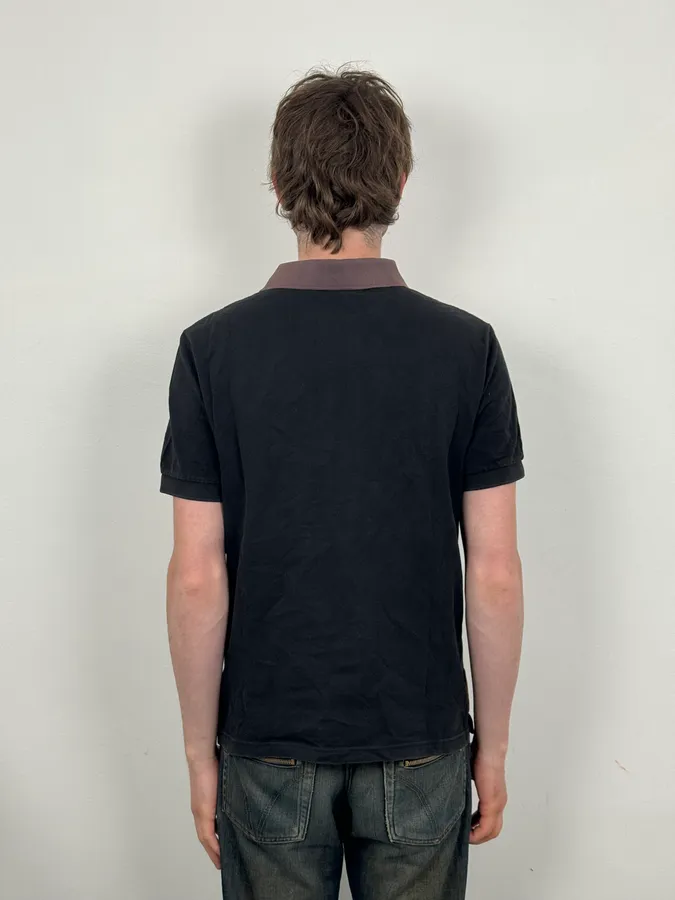 2000s Prada Linea Rossa Black Polo - Image 3