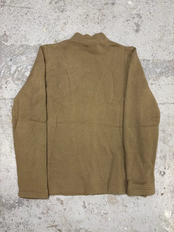 2000s Prada Linea Rossa Camel Zip-up Sweater - Image 6