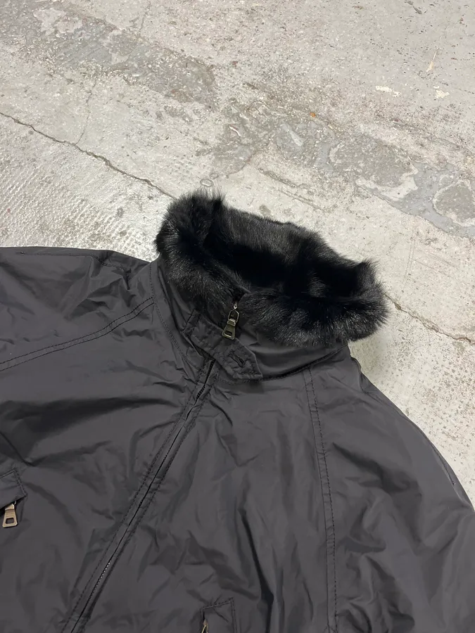 2000s Prada Linea Rossa Gore-Tex Black Nylon Jacket - Image 4