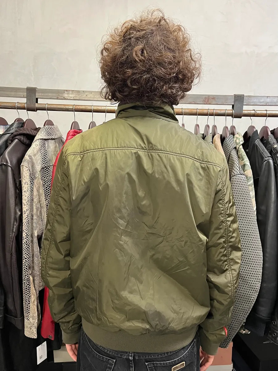 2000s Prada Linea Rossa Green Nylon Jacket - Image 4