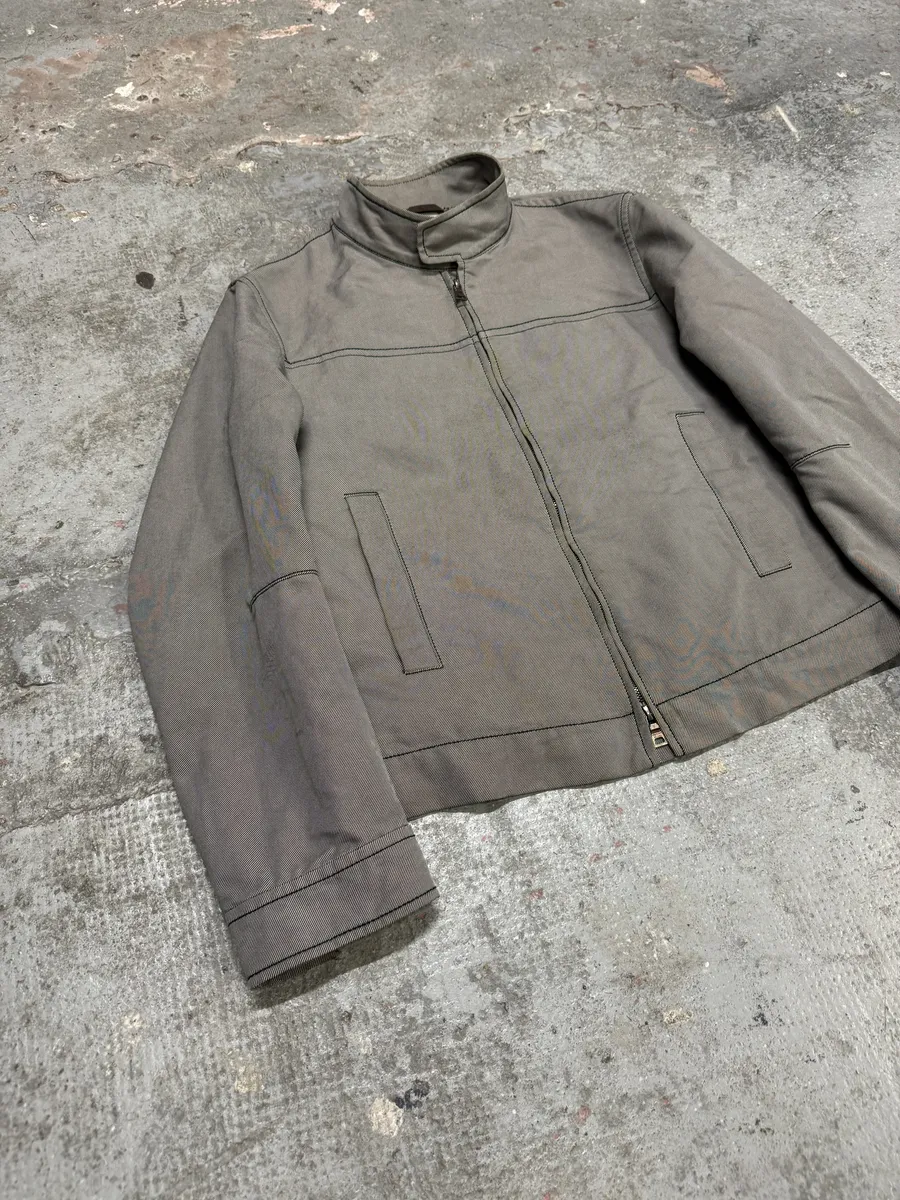 2000s Prada Linea Rossa Light Stripped Jacket - Image 4