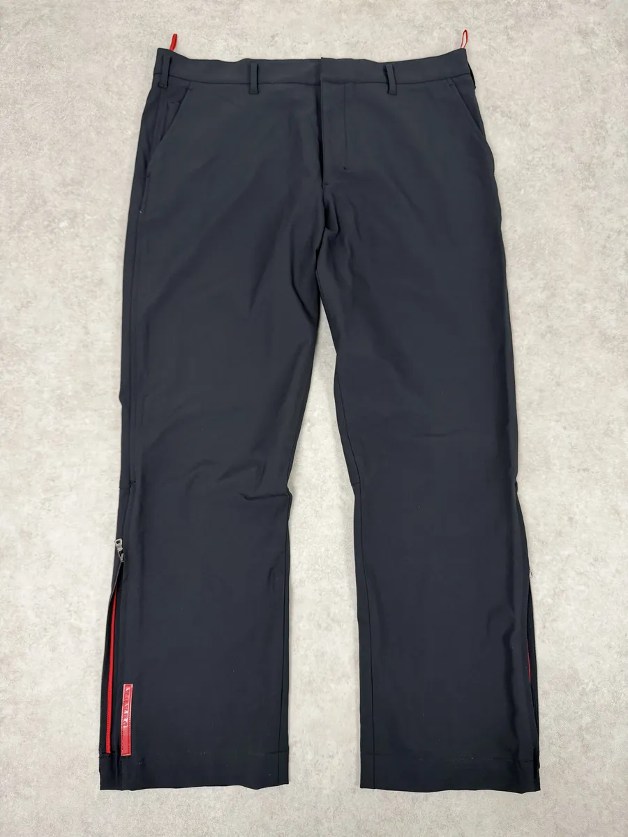 2000s Prada Linea Rossa Navy Cozy Pants