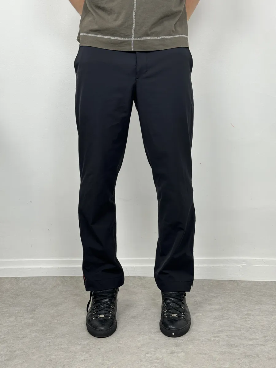 2000s Prada Linea Rossa Navy Cozy Pants - Image 4
