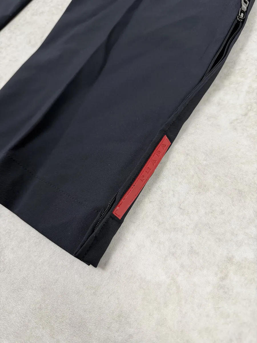 2000s Prada Linea Rossa Navy Cozy Pants - Image 7