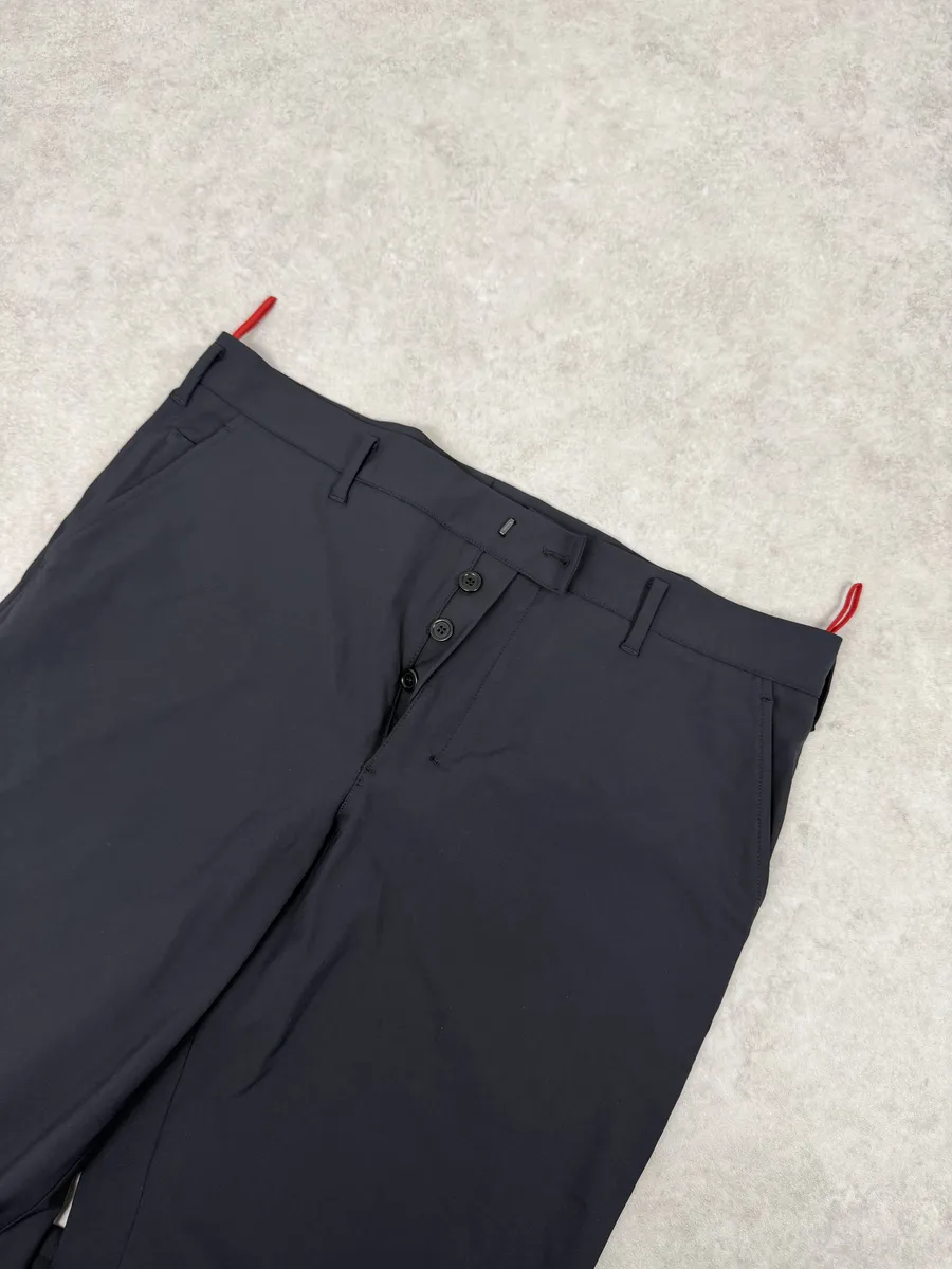 2000s Prada Linea Rossa Navy Cozy Pants - Image 9