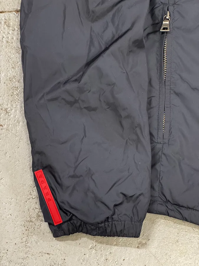 2000s Prada Linea Rossa Navy & Grey Reversible Nylon Jacket - Image 15