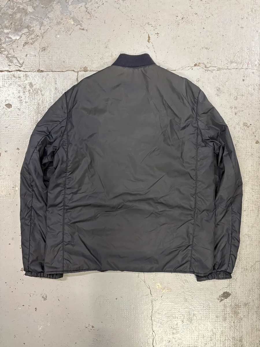 2000s Prada Linea Rossa Navy Nylon Logo Windbreaker Jacket - Image 5
