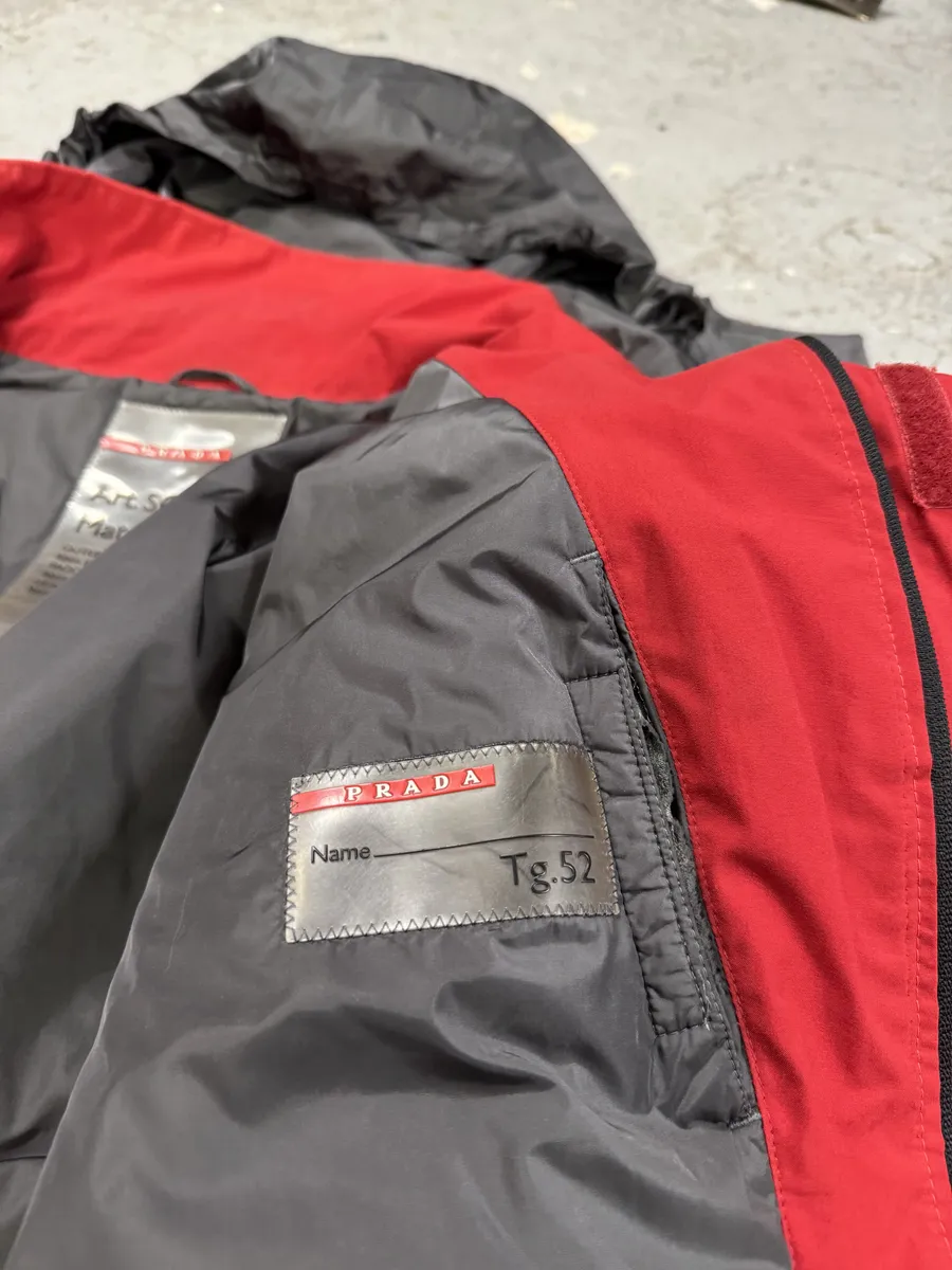 2000s Prada Linea Rossa Red Jacket - Image 13