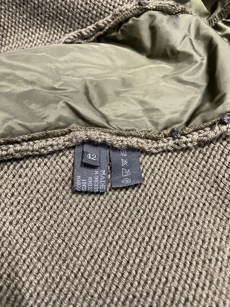 2000s Prada Linea Rossa Tactical Nylon Wool Zip-Up Sweate - Image 7