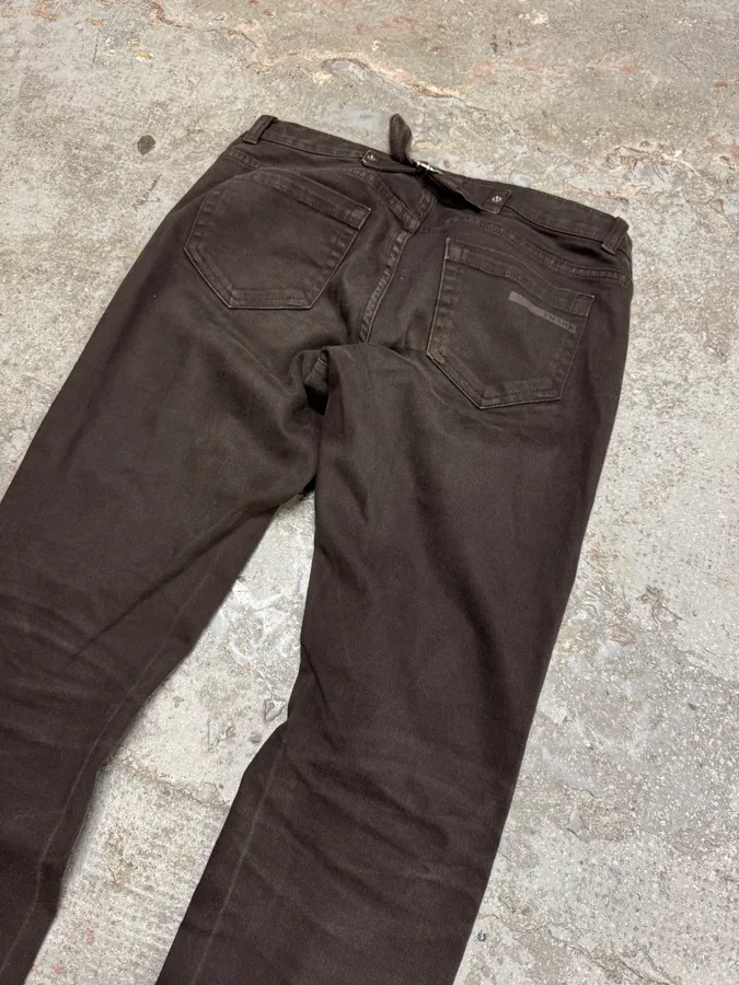 2000s Prada Luna Rossa Brown Pants - Image 5