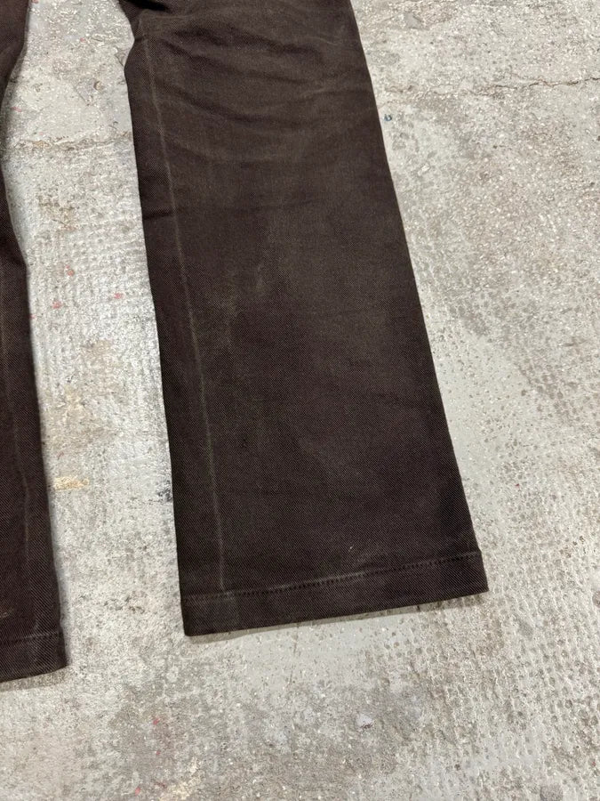 2000s Prada Luna Rossa Brown Pants - Image 6