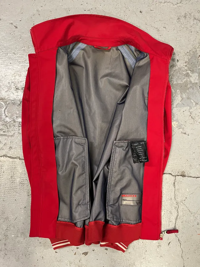 2000s Prada Luna Rossa Red Jacket - Image 6