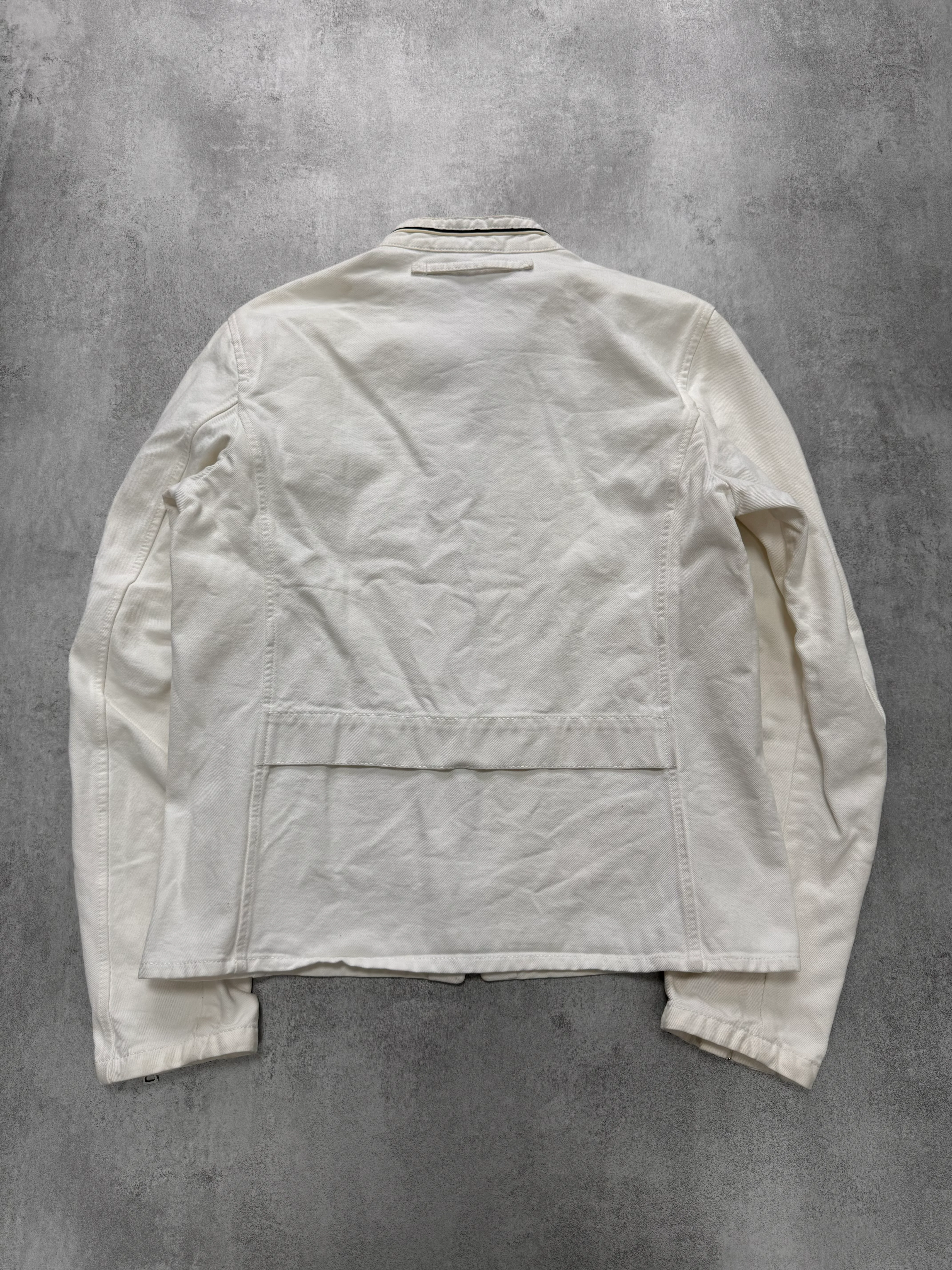 2000s Prada Luna Rossa White Biker Jacket - Image 6