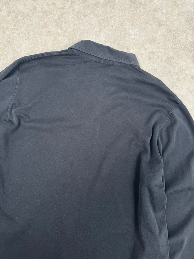 2000s Prada Navy Classic Longsleeve Polo - Image 6