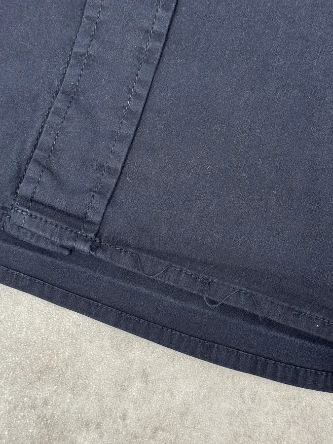 2000s Prada Navy Classic Soft Shirt - Image 9