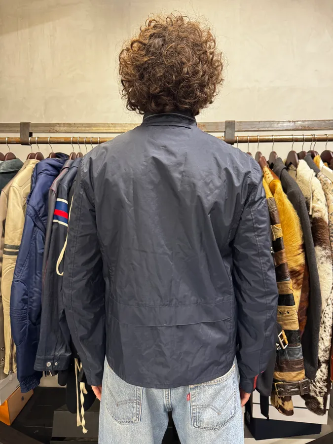2000s Prada Navy Linea Rossa Nylon Jacket - Image 5