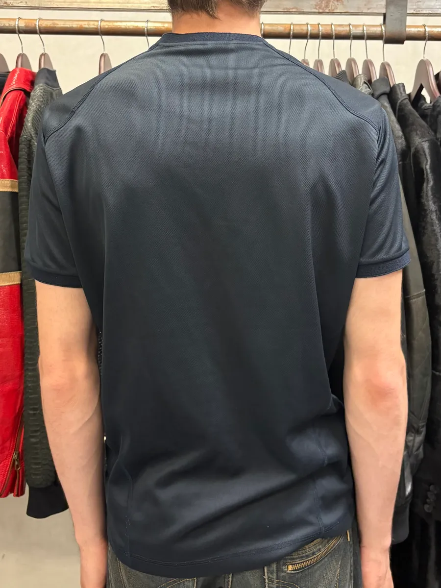 2000s Prada Navy Linea Rossa Sport Tee-Shirt - Image 4