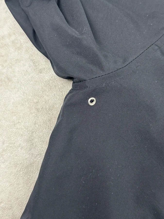 2000s Prada Navy Reversible Striped Nylon Jacket - Image 18
